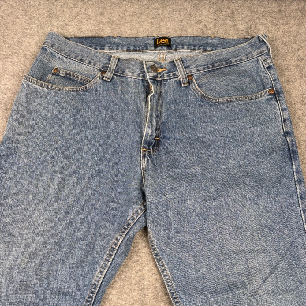 Lee Regular Fit Jeans Mens 36x29 Blue Denim Straight Leg Pants‎ Workwear Utility